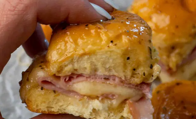 Crock Pot Ham and Cheese Sliders