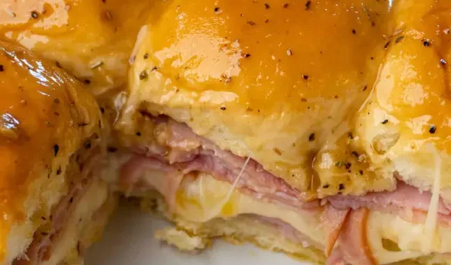 Crock Pot Ham and Cheese Sliders