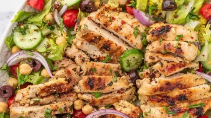 Grilled Mediterranean Chicken Salad