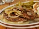 Hamburger steaks with onion gravy