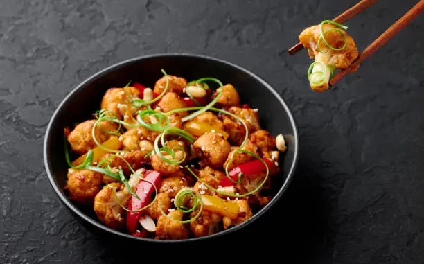 Kung Pao cauliflower⁣ recipe