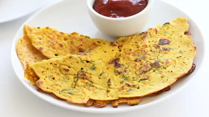 Mom’s Chickpea Flour Pancakes