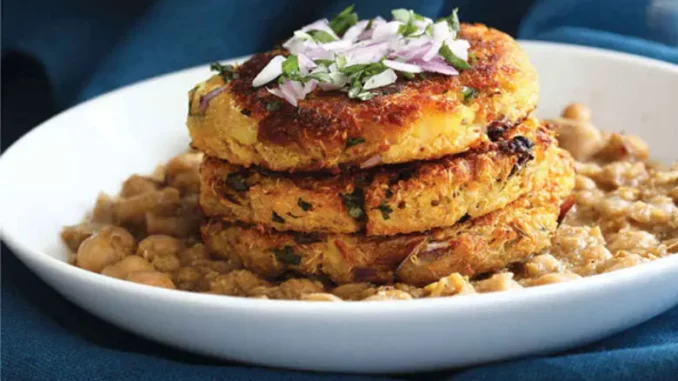 Savory Split Pea and Rice Zucchini Cakes