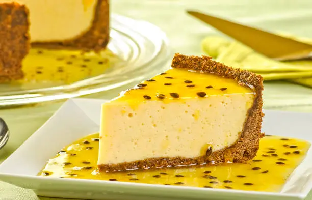 passion fruit cheesecake