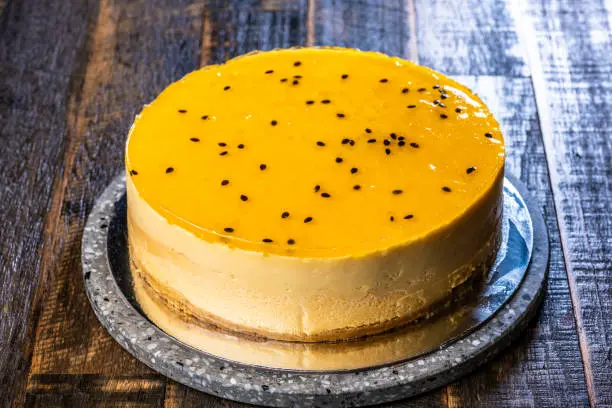 passion fruit cheesecake
