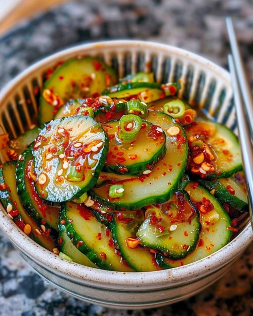 Spicy Korean Cucumber Salad
